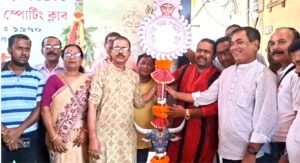 রথযাত্রার শুভক্ষণে খুঁটি পুজো, টেরাকোটার থিমে সেজে উঠবে হায়দারপাড়ার ৫৭তম বর্ষের দুর্গোৎসব